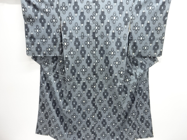 JAPANESE KIMONO / ANTIQUE TAISHO ROMANTIC ABSTRACT PATTERN WOVEN OMé K